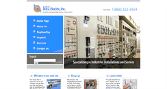 Desktop Screenshot of necelectric.com