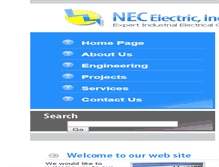 Tablet Screenshot of necelectric.com